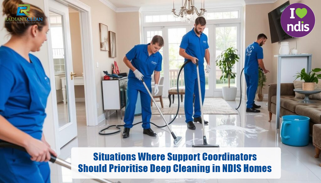 Situations Where Support Coordinators Should Prioritise Deep Cleaning in NDIS Homes